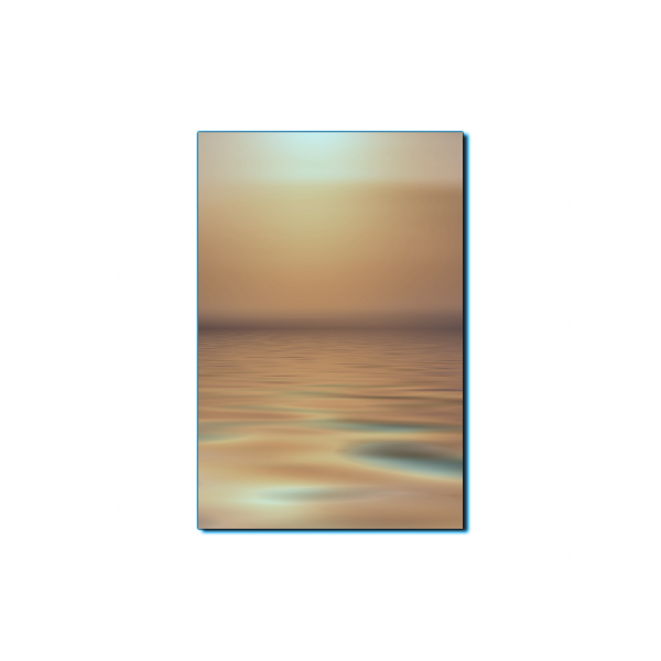 Obraz na plátně - Klidné moře při západu slunce - obdélník